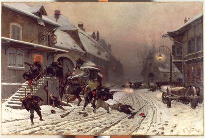 The Attack at Dawn by Alphonse Marie de Neuville